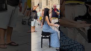 Captivating Billy Joelinspired Piano Performance In Public [upl. by Esoj]