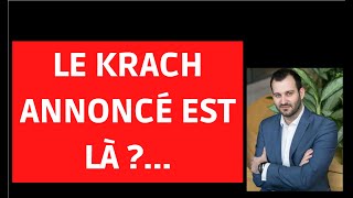 Début du KRACH BOURSIER annoncé par tous les experts en bourse [upl. by Eeimaj]