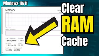 How to Clear RAM Cache in Windows 1011 2024  🚀 Make Computer Faster [upl. by Rab]