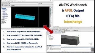 How to open ANSYS APDL File in Workbench amp Vice versa [upl. by Ainex]