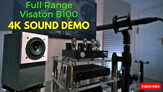 VISATON B100  4quot DIY Full Range Speaker Sound Demo [upl. by Marylin]