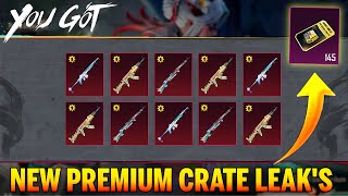 😍NEW PREMIUM CRATE IS HERE BGMI  FREE KAR98 UPGRADE SKIN ParasOfficialYT [upl. by Ecidnac]