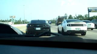 2011 Camaro SS boltons vs Mustang GT 50 Turbo [upl. by Tedd]