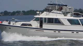 Hatteras 53 at 19 knots [upl. by Ramalahs395]