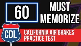 California CDL Air Brakes Practice Test 2024 CA DMV Commercial Drivers License Study Guide [upl. by Leonsis]