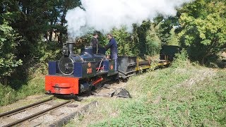 Leighton Buzzard Narrow Gauge Preserved Steam Railway Buzzrail LBNGR Gala 2018 [upl. by Asselam]