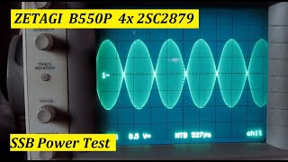 Zetagi B550P 4 x 2SC2879 SSB Power Test [upl. by Alber233]