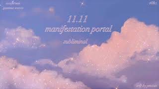 1111 Manifestation Portal  Subliminal isogamma formula [upl. by Adnamal]