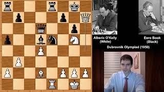 Alberic OKelly de Galway vs Eero Book  Dubrovnik 1950 [upl. by Arolf344]