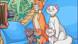 Happy Color App  Disney The Aristocats Part 13  Color By Numbers  Animated [upl. by Spracklen]