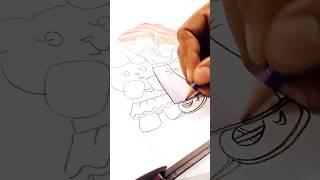 😃amazing pencil drawing ideas cute doll art viralvideo drawing bts status shorts [upl. by Olshausen]