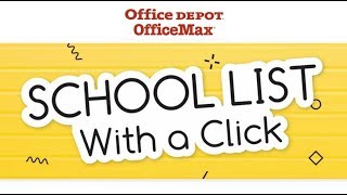 How to Use Office Depots School Supplies List and Save Time [upl. by Corell]