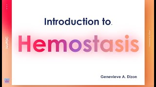 Introduction to Hemostasis [upl. by Leen]