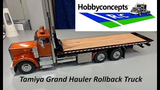 114 Tamiya Grand Hauler Rollback Truck  New [upl. by Ikkir]