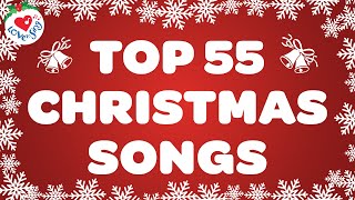 Top 55 Christmas Songs and Carols with Lyrics 🎅 Merry Christmas 2024 [upl. by Atelokin]