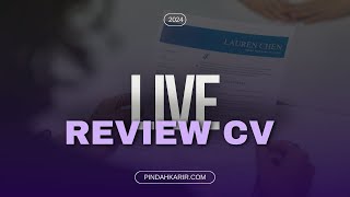 Live Review CV Testing Live aja  Tips Pindahkarircom [upl. by Heringer296]