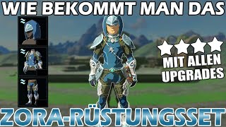 NEU So bekommt man das ZoraRüstungsset mit maximalen Upgrades ► Zelda Breath of the Wild [upl. by Anivla]