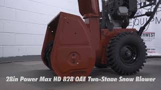 Toro 28 inch Power Max HD 828 OAE TwoStage Gas Snow Blower 38838 [upl. by Rukna]