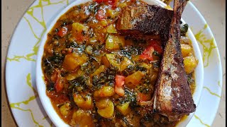 How to make Unripe Plantain Porridge a mouth watering plantain porridge recipe [upl. by Xer500]