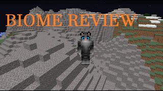 Gravelly Mountain  Biome Review  Minecraft [upl. by Nnylatsirk]