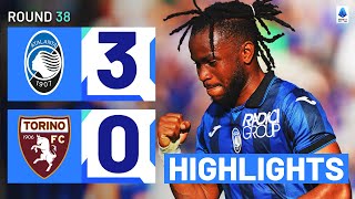 ATALANTATORINO 30  HIGHLIGHTS  La Dea break into top 4  Serie A 202324 [upl. by Peterus]