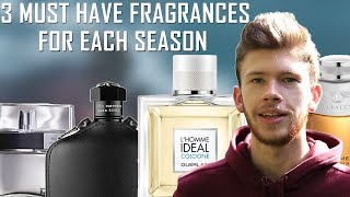 3 MUST HAVE FRAGRANCES FOR EACH SEASON  TOP 12 BEST FRAGRANCES FOR MEN [upl. by Margaux]