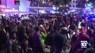 Increased police presence brings peace to Miami Beach during Spring Break [upl. by Halimeda]