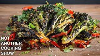 how to make PERFECTLY GRILLED BROCCOLI [upl. by Alur]