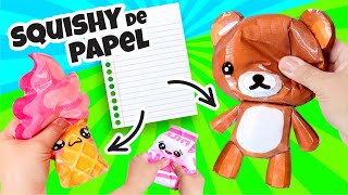 HAZ SQUISHIES de PAPEL súper ESPONJOSOS y FÁCILES⭐ Así o más fácil [upl. by Aciretnahs395]