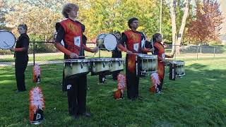 2024 Fruitland HS Marching Band  Battery Warm Up DIII [upl. by New]