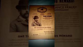 HH HOLMES WANTED POSTER hhholmes wantedposter truecrime [upl. by Wileen]