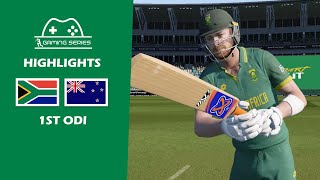 South Africa v New Zealand  1st ODI 2024  Kingsmead Cricket Stadium Durban  Gaming Series [upl. by Llenrahs]