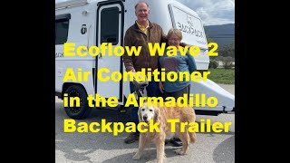 Ecoflow Wave 2 Air Conditioner in the Armadillo Backpack Travel Trailer RV [upl. by Nyletak]