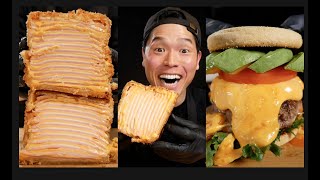 Best of Cheese Foods 🧀  MUKBANG  COOKING  ASMR 8 [upl. by Arlo175]