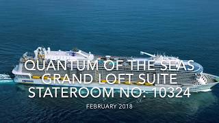 Quantum Of The Seas Grand Loft Suite Stateroom No 10324 [upl. by Aikel]