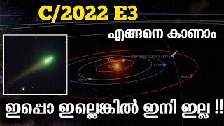 C2022 E3 ZTF  പച്ച വാൽ നക്ഷത്രത്തെ എങ്ങനെ കാണാം [upl. by Murdock235]