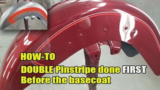 How To  Harley double pinstripes made easy [upl. by Amy697]