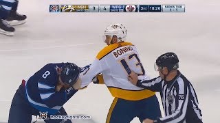 Nick Bonino vs Jacob Trouba May 1 2018 [upl. by Blythe223]