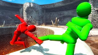 Kicking Dynamic AI Ragdolls Into PIT  Overgrowth Mods Gameplay [upl. by Kauslick]