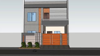 Innocent Elevation Design of 30 x 60 House 3D House [upl. by Ysset]