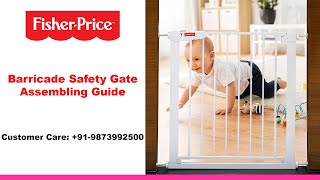 Fisher Price Barricade Auto Close Safety Gate Installation [upl. by James]