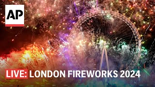 London fireworks 2024 Watch the UK ring in the New Year [upl. by Tedmann]