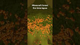 Minecraft FOREST FIRE time lapse 🔥 [upl. by Gunning]