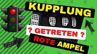 Kupplung treten an der roten Ampel fahrschule [upl. by Ziagos]