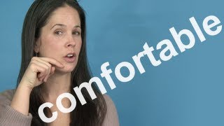 How to Pronounce COMFORTABLE  AMERICAN ENGLISH PRONUNCIATION [upl. by Hasseman]