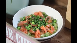 Pasta amp Risotto Risotto met gerookte zalm en pesto van erwten [upl. by Bury]