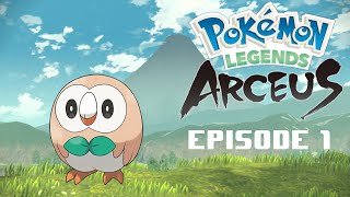 Rowlet I choose you Pokemon Legends Arceus Episode 1 [upl. by Ailedamla]