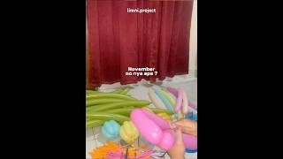 BUKET BALON balloon bali bouquet tutorial balon lipat bungatulip [upl. by Eenal]