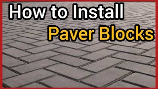 How to Install Paver Blocks  Interlocking Paver Block  Urdu  Hindi  All About Civil Engineer [upl. by Nathalie849]