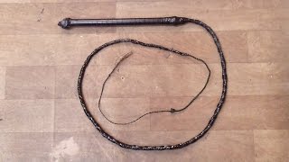 How To Make Your Own Bullwhip Tutorial DIY [upl. by Eneg]